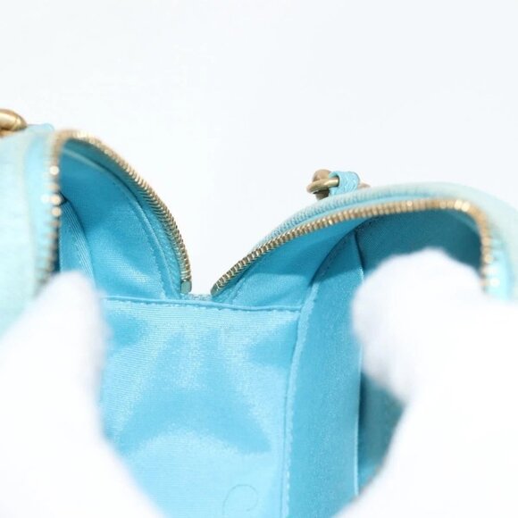 CHANEL Chain Shoulder Bag Denim Blue Gold CC Auth 118918M - Picture 13 of 16